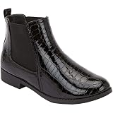 Women's Chunky Platform Chelsea Ankle Boots - Block Heel, Zip Up, Faux Leather (Sizes 3-8 UK)