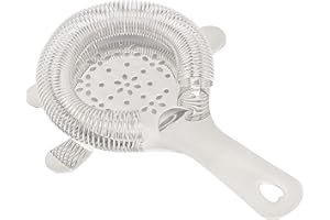 Hawthorne Strainer, Cocktail Strainer Stainless Steel Bar Strainer Bartender Ice Filter Bartender Accessories(Silver)