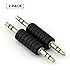 RuiLing 2PCS 3.5mm Jack to 3.5mm Audio Male Adapter Connectors.(Plastic and Metal Black)