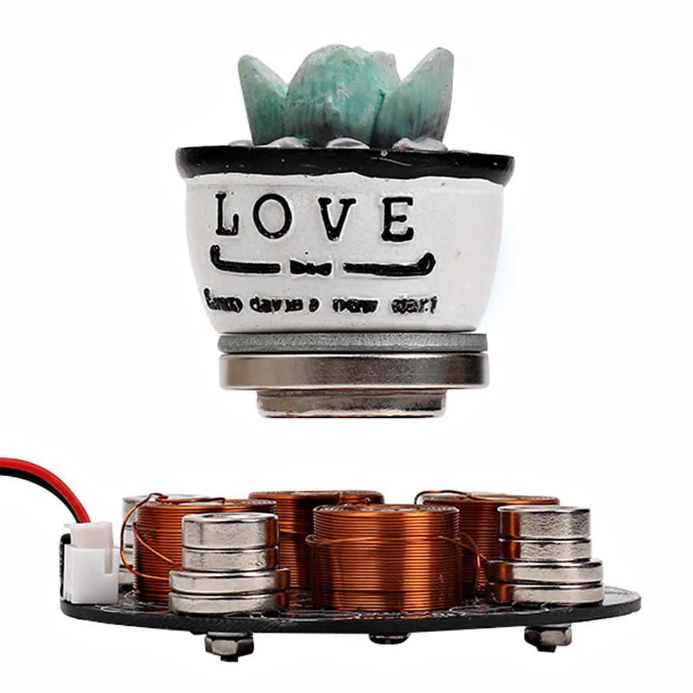 IS Icstation Electronic Maglev Levitron Magnetic Levitation Kit Display Suspension Stand Floating Holder Up to 220g for DIY Decoration Collection Show