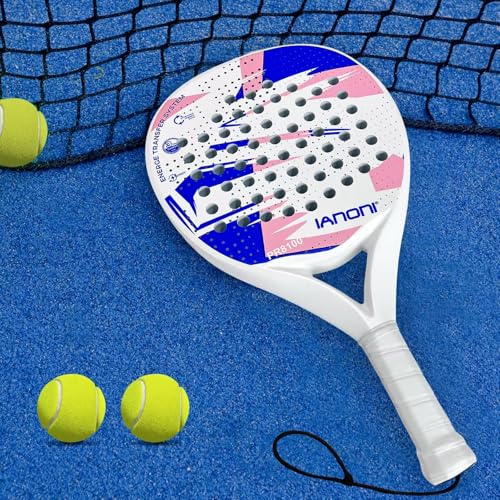 Premium Padel Racket, 100% Carbon Fiber