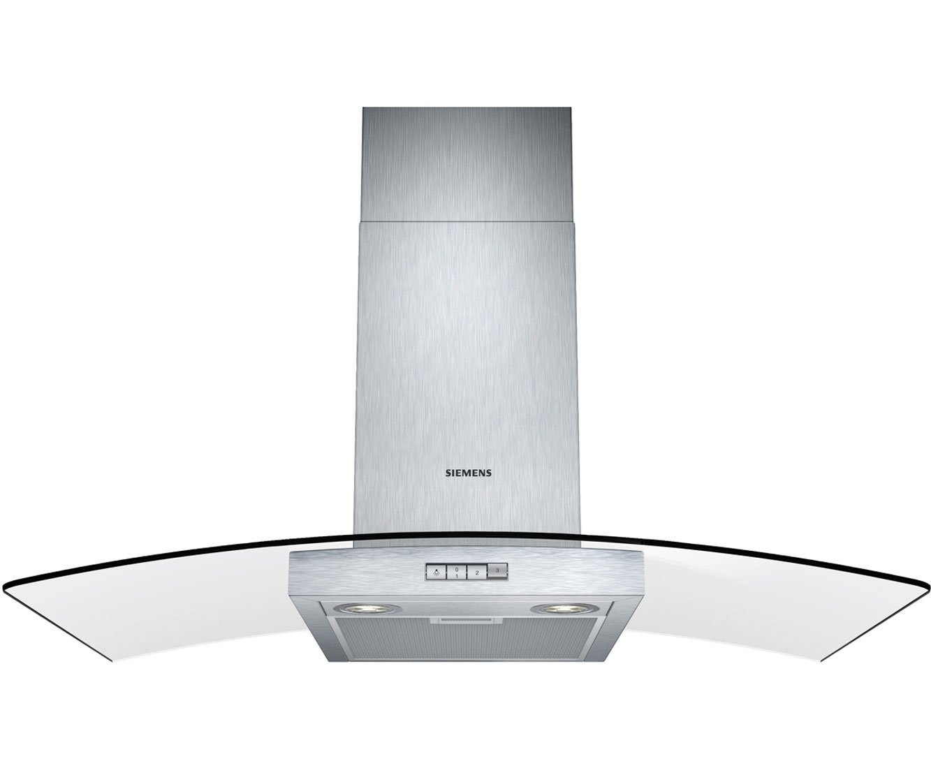 Siemens LC94GB522B 90cm Curved Glass Cooker Hood Stainless Steel
