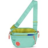 Baboon to the Moon Fanny Pack Full Size 3L Water Repellent Waist Bag Crossbody Belt Bag Lightweight Travel Everyday Bag for Men Women, Aqua Drift