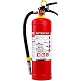 Ougist ABC Dry Chemical Fire Extinguisher, 5 lb &ndash; 2-A:10-B:C Rated for Home, Office &amp; Vehicle, Quick Release, Easy-Grip Handle, Ideal for Electrical &amp; Grease Fires, Car Extinguisher, Model FF2KG