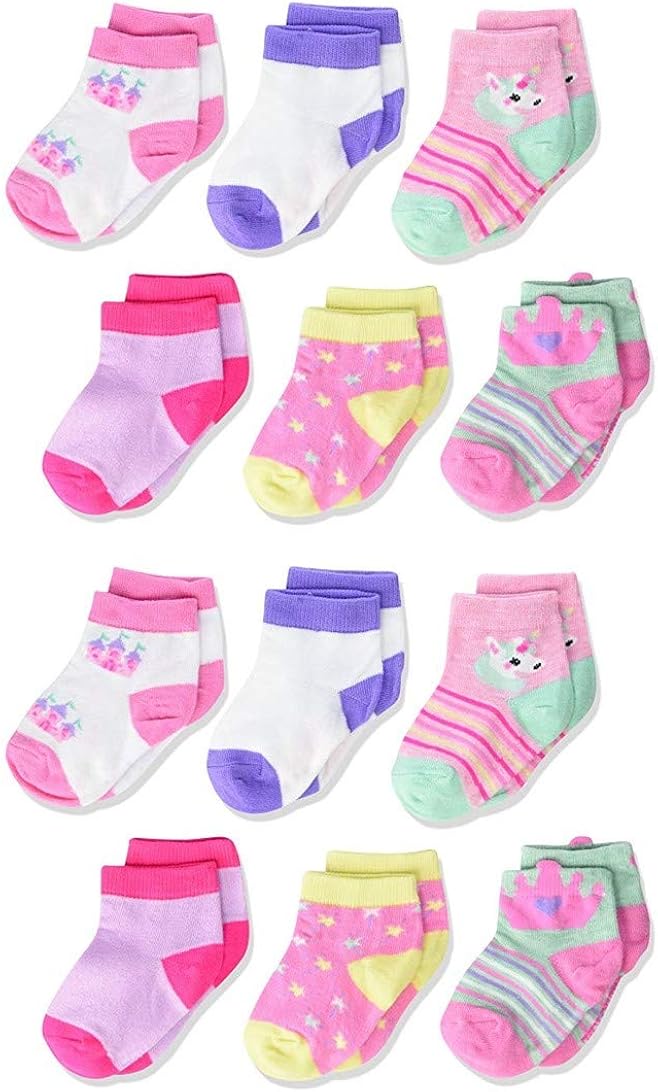 Cherokee Little Girls 12 Pack Shorty Socks: Clothing