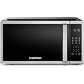 Chefman Compact Countertop Microwave Oven 0.7 Cu. Ft., 700W with 10 Power Levels, 3 Cooking Presets with One-Touch Express Co