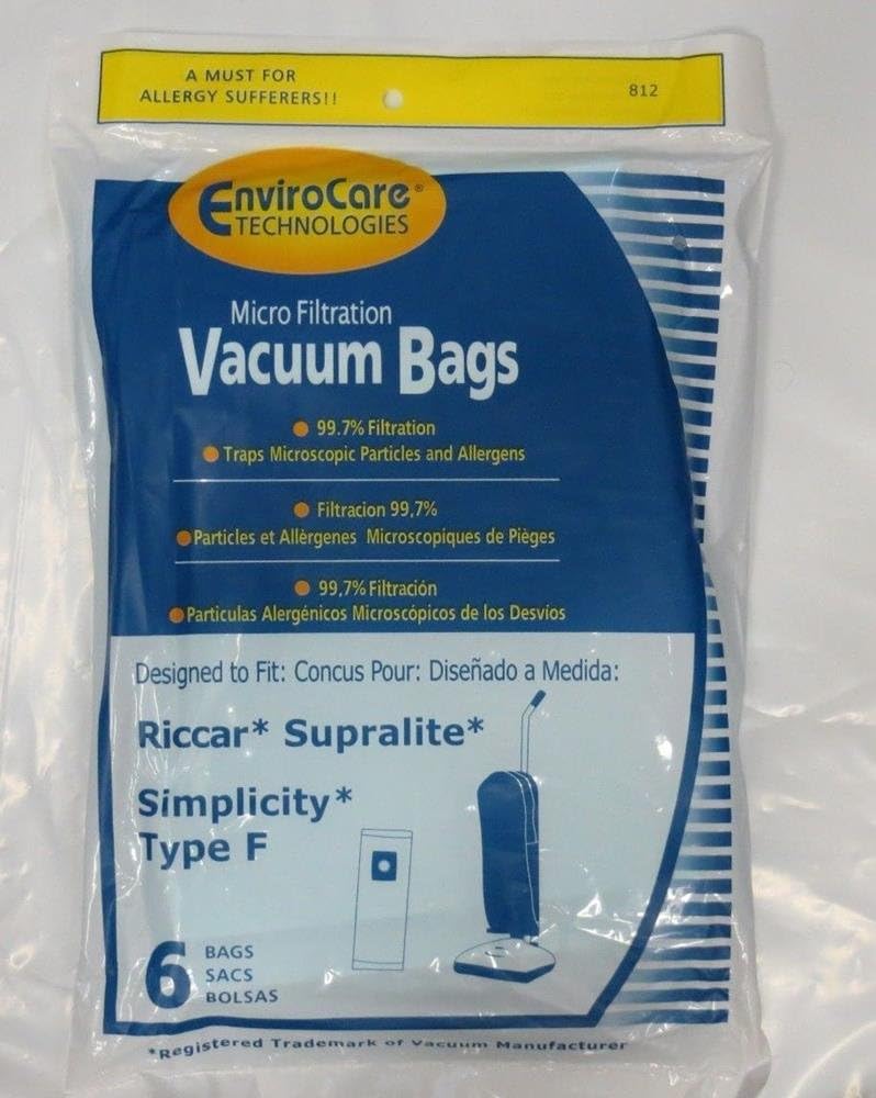 Vacuum Cleaner Bags RICCAR SUPRALITE / SIMPLICITY TYPE F