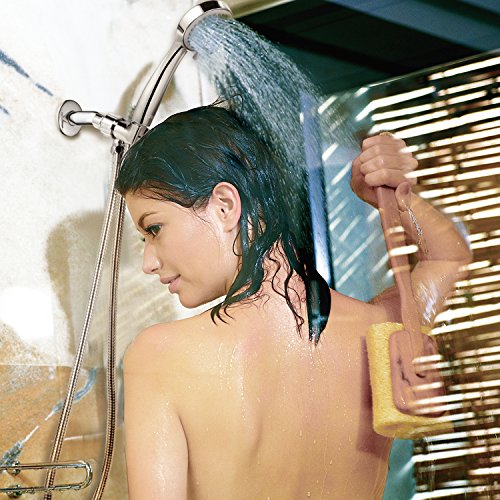 Benewell Handheld High Pressure Shower Head with Hose, Bracket and Teflon Tape - Easy Installation Rainfall Hand Held Showerhead & Adjustable Mount, Best for Massage,Spa - Thumbnail 6