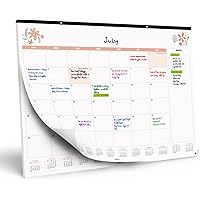 Large Desk Calendar 2023-2024 - Floral Monthly Wall Calendar, One Month to View - July 2023 to December 2024, 12 x 16’
