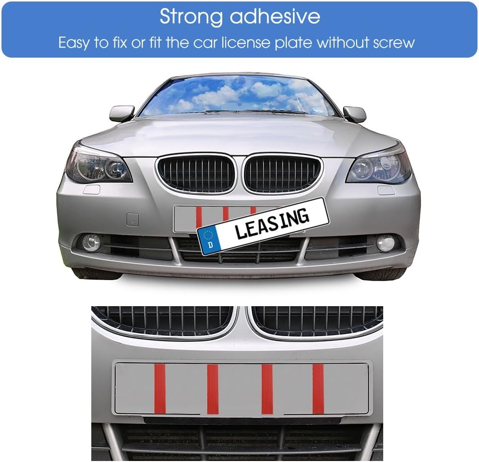 FEPITO 30 Pack Number Plate Sticky Pads Adhesive Double Sided Sticky Foam Pads for Car License Number Plate Fixing - Image 5