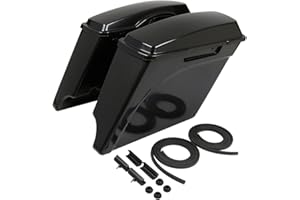 TCMT Unpainted 5" Stretched Extended Hard Saddlebags Fit For Harley Touring Models CVO Road Glide Road King Street Glide Electra Glide Ultra Classic 1994-2013