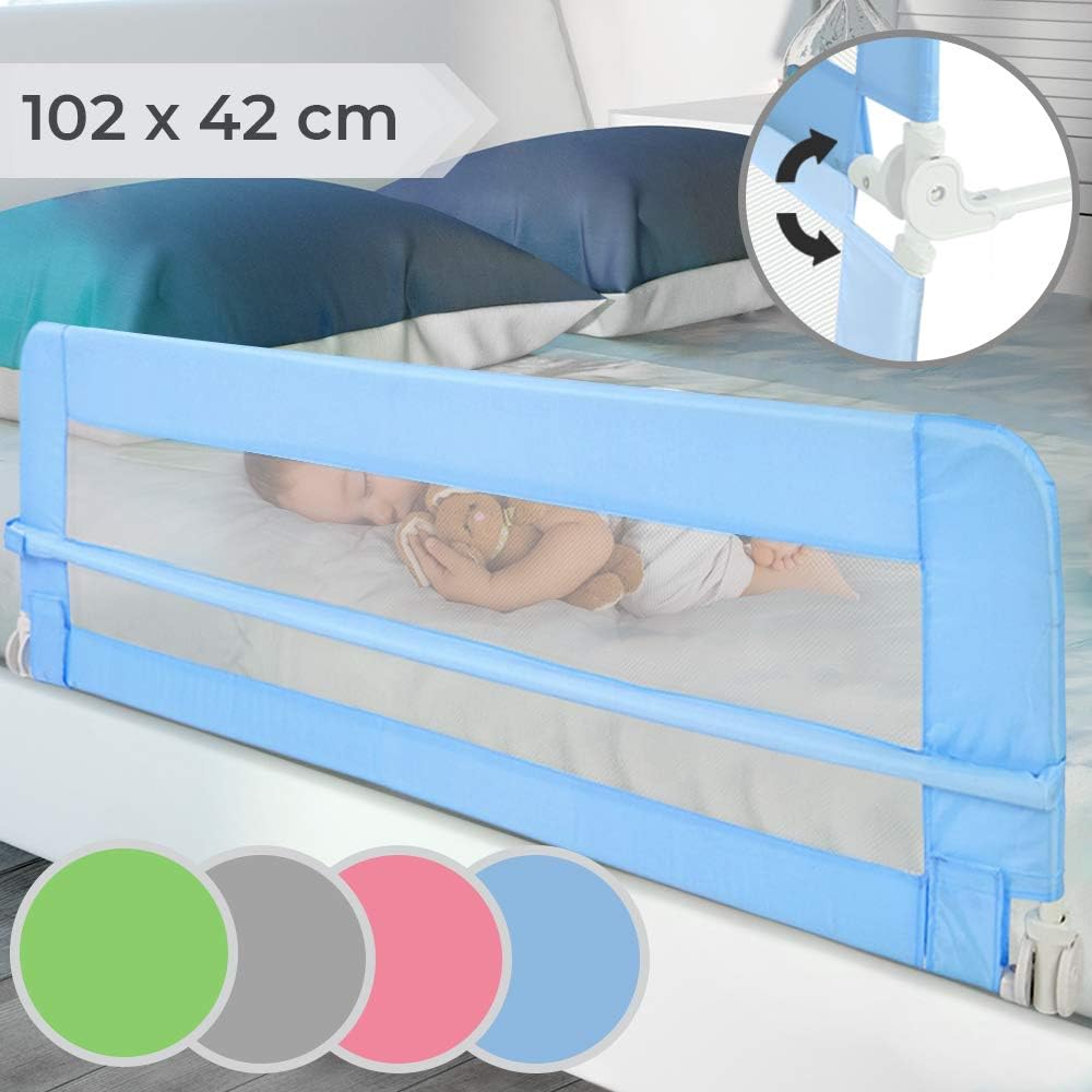 Barrière de Lit pour Enfant Choix de Couleur, Pliable et Portable, Taille 102/42cm Barrière de Lit pour Enfant Choix de Couleur, Pliable et Portable, Taille 102/42cm