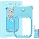taessv Hand Sanitizer Spray Case for Touchland Silicone Touchland Case Keychain Cute Hand Sanitizer Spray Holder Compatible with Touchland Power Mist Gentle Mist Glow Mist, Blue