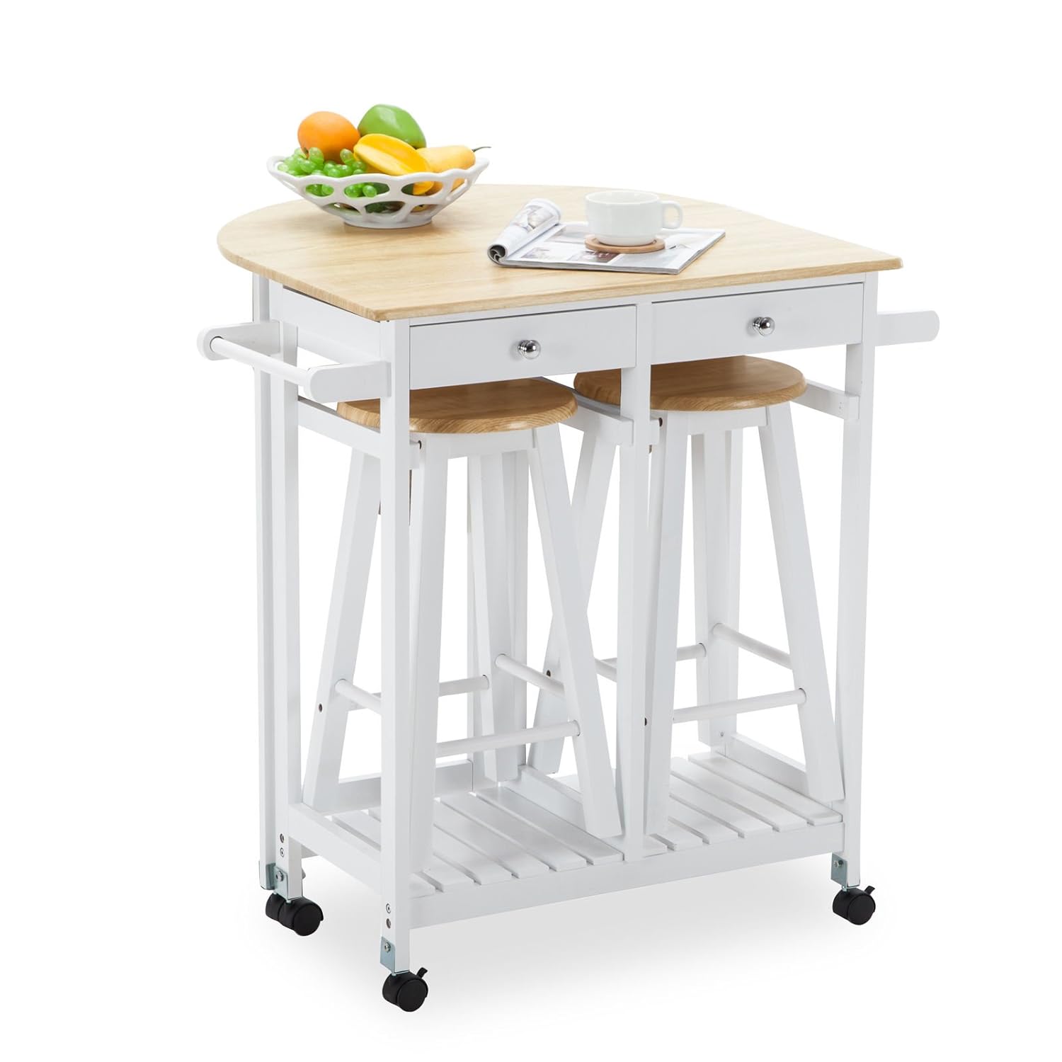 Best Kitchen Cart Trolley Island With Stools