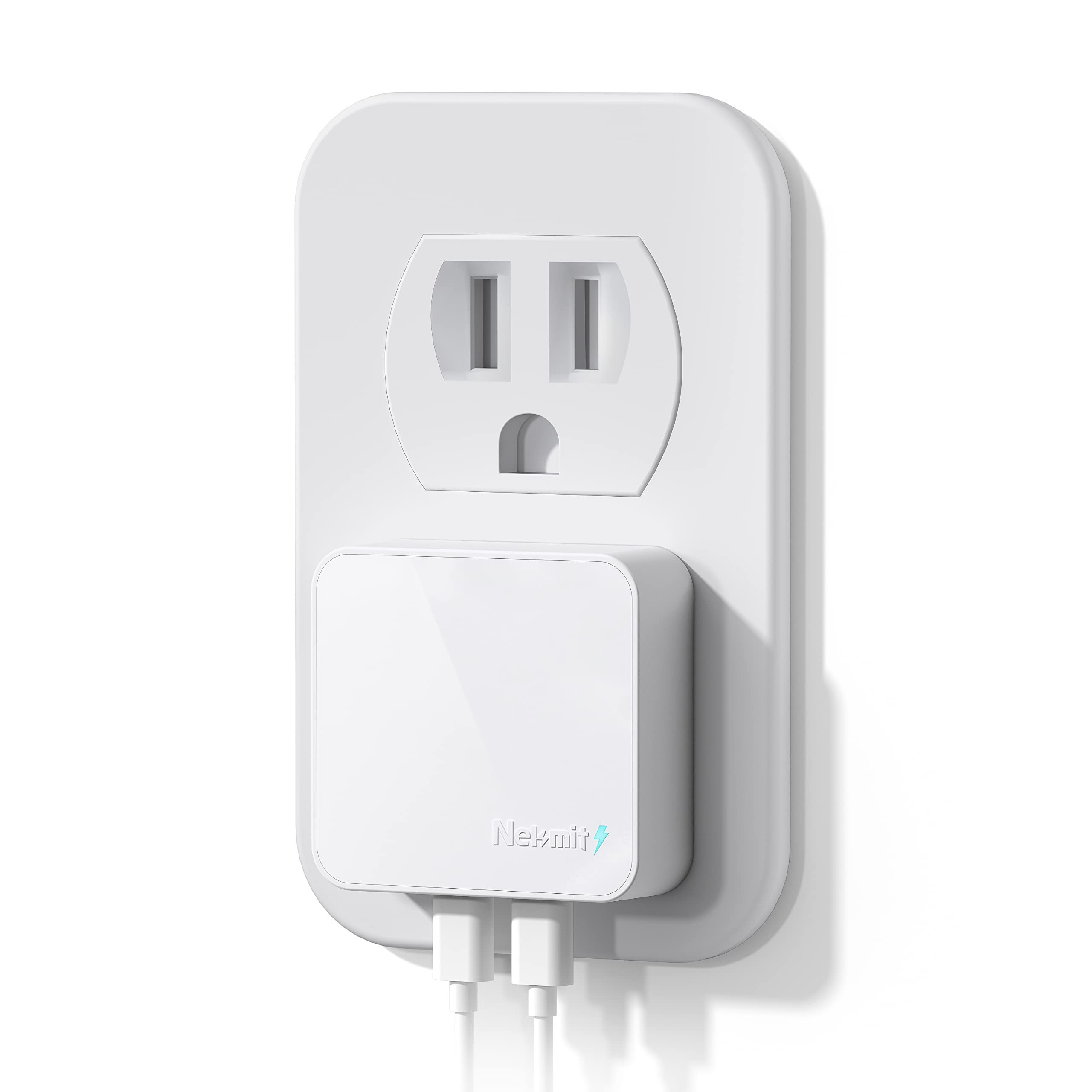 Nekmit Dual Port USB C Wall Charger, 40W PD Fast Charging USB C Wall Plug Adapter, Flat Thin Slim Charger Block for iPhone 14/14 Pro/14 Pro Max, Galaxy, MacBook Air, iPad, AirPods and More