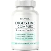 Plutarn Biovitic Digestive Complex, Biovitic Digestive Enzymes Capsules for Gut Healh, Enzymes Supplement with Lipase, Amylase and Bromelain, 60 Capsules (1)