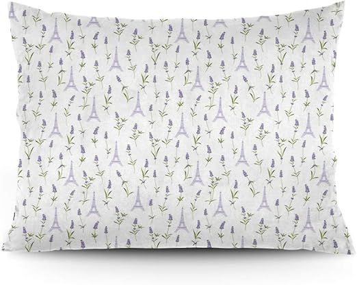 Amazon Com Gultmee Pillow Sham Pattern With Lavender Flowers