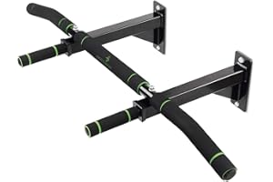 BODYROX Wall Mount Pull Up Bar | Heavy Duty Pull Up Bar with Four Grip Positions, Multi Grip Wall Mounted Pull up Bar for Hom