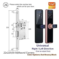 JUCFRDNJ Biometric Fingerprint Door Lock K7