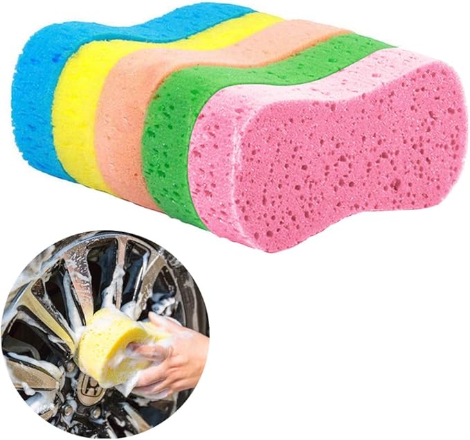 5pcs Car Wash Sponges MultiFunctional Cleaning Sponges