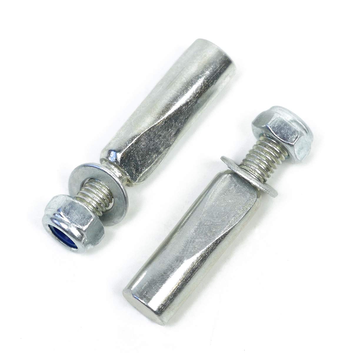 OLDNEWBIKES Cotter pins (2 pcs.) of 9,5mm diameter with security nuts for classic cranks