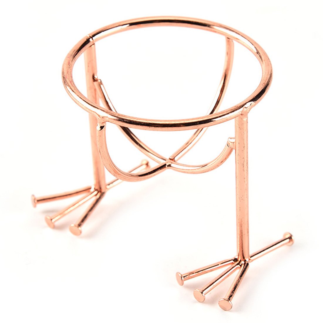 Moligh doll Cosmetic Puff Shelf Drying Rack Makeup Sponge Beauty Storage Tool Chicken Feet Shape Metal Makeup Puff Display Stand Holder