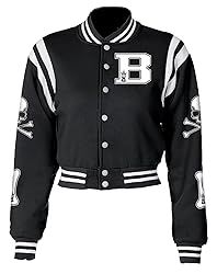 ACEFAST INC Womens Varsity Jacket Long Sleeve