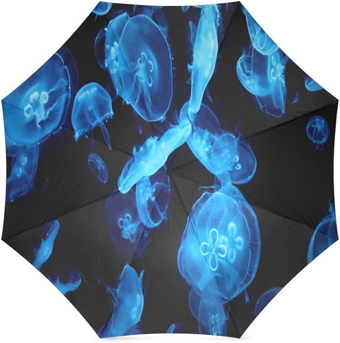 Custom Jellyfish Compact Travel Windproof Rainproof