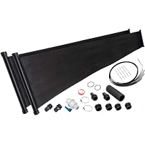 Amazon.com : SunQuest Deluxe Solar Pool Heater - Panels for Above Ground  Pools - Includes: Integrated Bypass Valve-Hose Adaptors and Roof/Rack Kit  (2-2ft X 20ft MAX-Flow Collectors-80 sq. Ft.) : Swimming Pool
