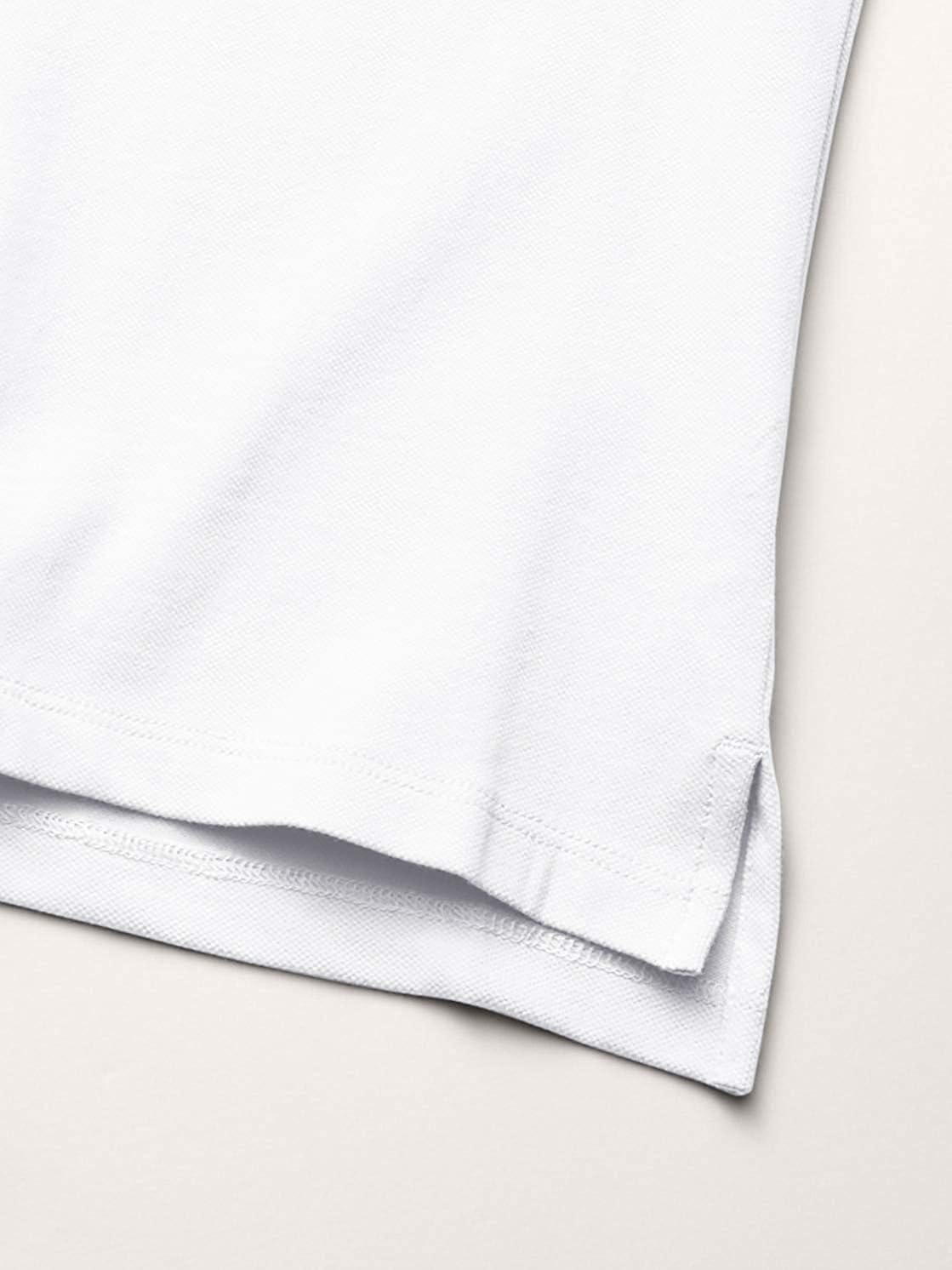 Tommy Hilfiger Short Sleeve Girls Fit Stretch Pique Polo Shirt, Kids School Uniform Clothes: Clothing