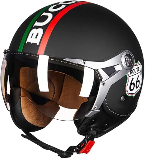 Amazon Co Jp 人格クールな機関車ハーレーヘルメット半四季ユニバーサル男性と女性電動バイクヘルメット冬光人格ファッション フォーシーズンズユニバーサル 色 黒 サイズ さいず L L ホーム キッチン