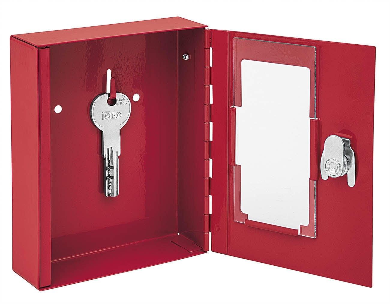 WEDO Emergency Steel Key Box, Red, 15 x 12 x 4 cms