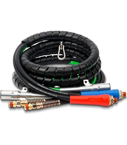 Tuyau D'air Pour Camion Et Remorque – Alliage De Zinc Et Polyuréthane, 28 Cm, Connexion Rapide