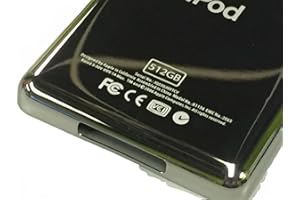 AMNOOL Stainless steel Metal Back Housing Cover Case repair replacement for iPod Classic 6/7th Video 5/5.5th Thin (512G)