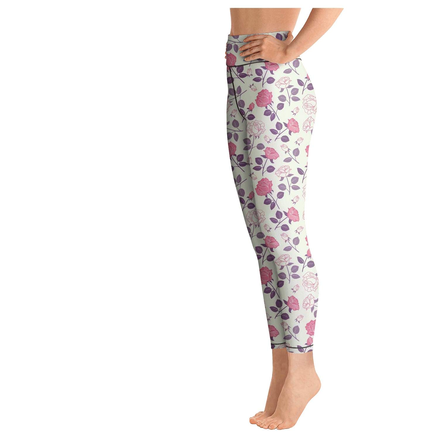 Women Floral Yoga Pants for Women Girls 