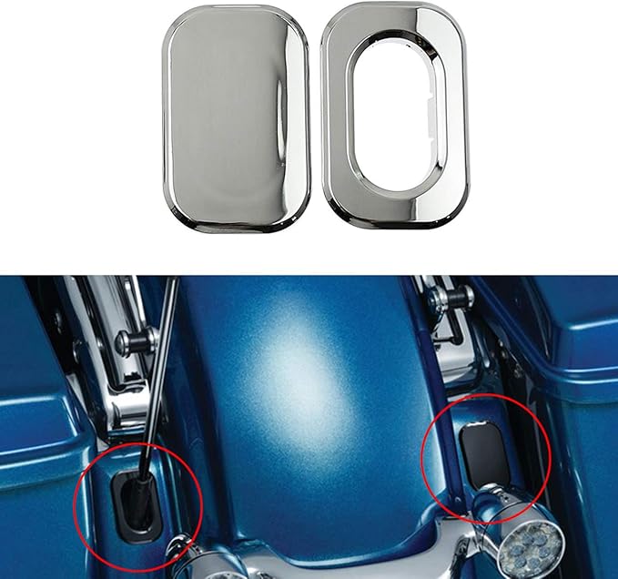 REBACKER Motorcycle Antenna Hole Cover For Harley Touring Road Glide Fltri 20102019 Street