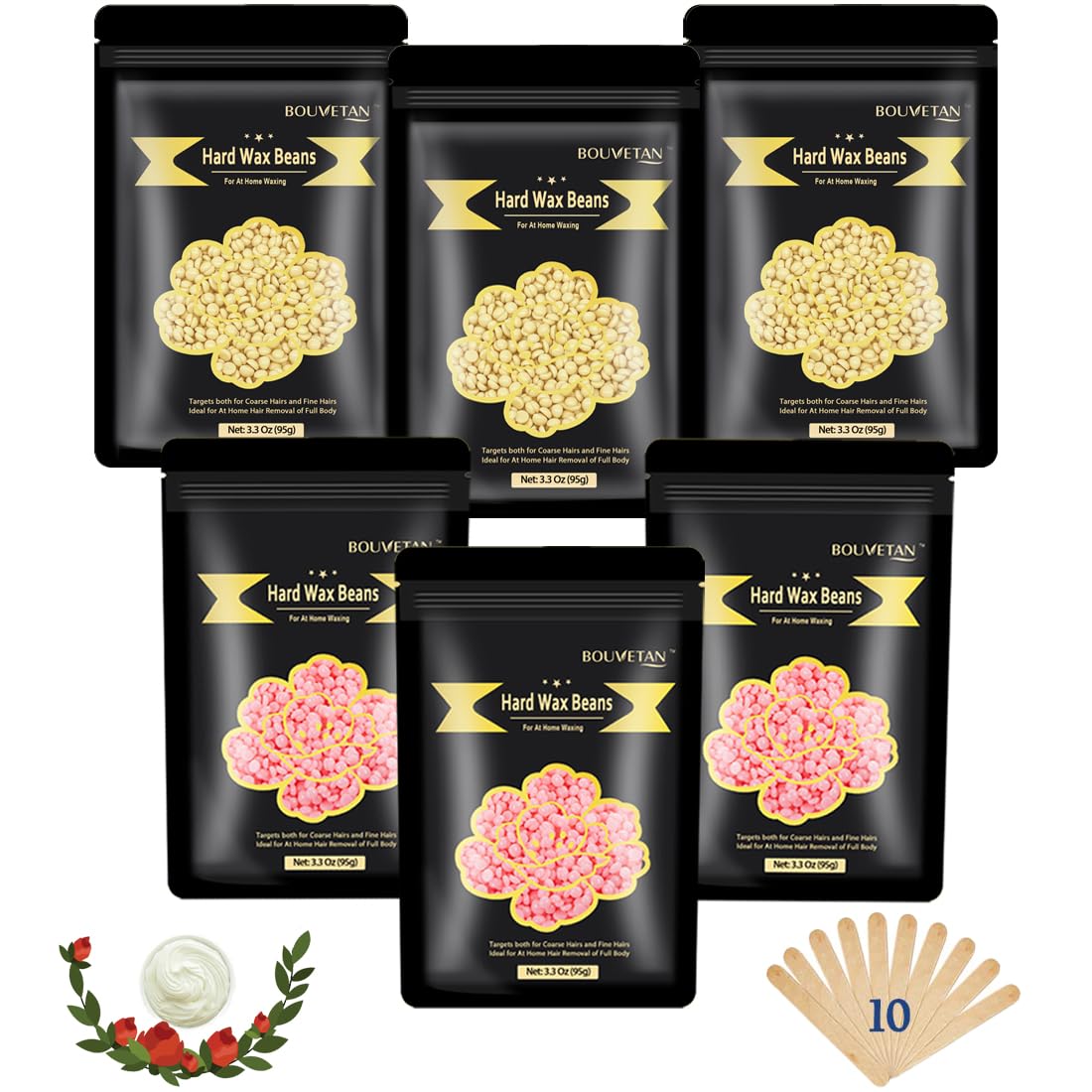 Hard Wax Beads for Hair Removal, Bouvetan