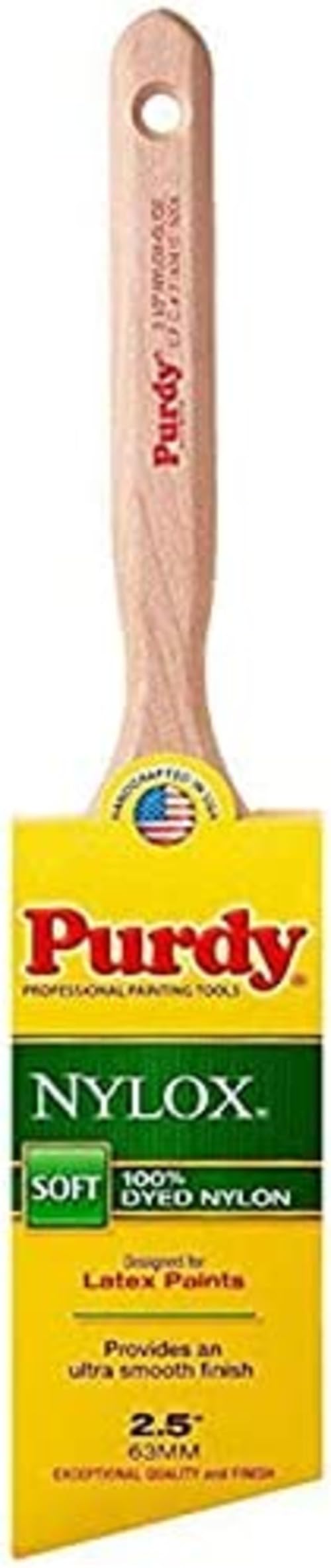 Purdy 144152225 Nylox Glide Brush, Natural, 2.5" — image 1