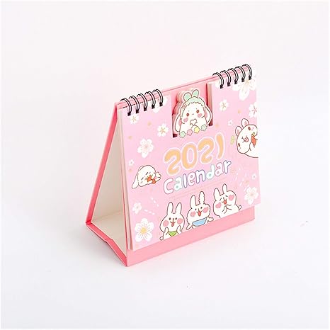 Amazon Co Jp デスクトップカレンダ 21漫画動物ユニコーンシリーズデスクトップカレンダーダブルスケジュールスケジュールプランナー年次議題オーガナイザーオフィス カレンダー Color 6 ホーム キッチン