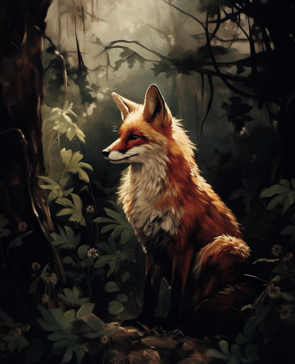 The Forest Fairy 2024 Monthly Planner - Dark Forest Fox - 7.5x9.25 inches, Monthly calendars, Weekly spreads include To Do List, Priorities, Reminders, Notes, Adventures and Gratitude Pages