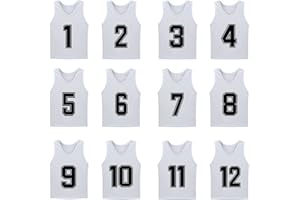 MTTYYD Numbered Scrimmage Training Vest - Soccer, Pinnies - Practice Jersey Pennies for Kids,Youth and Adults