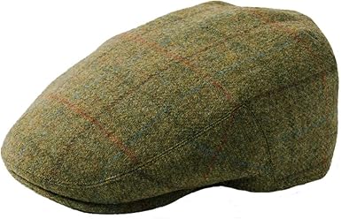 black wool flat cap