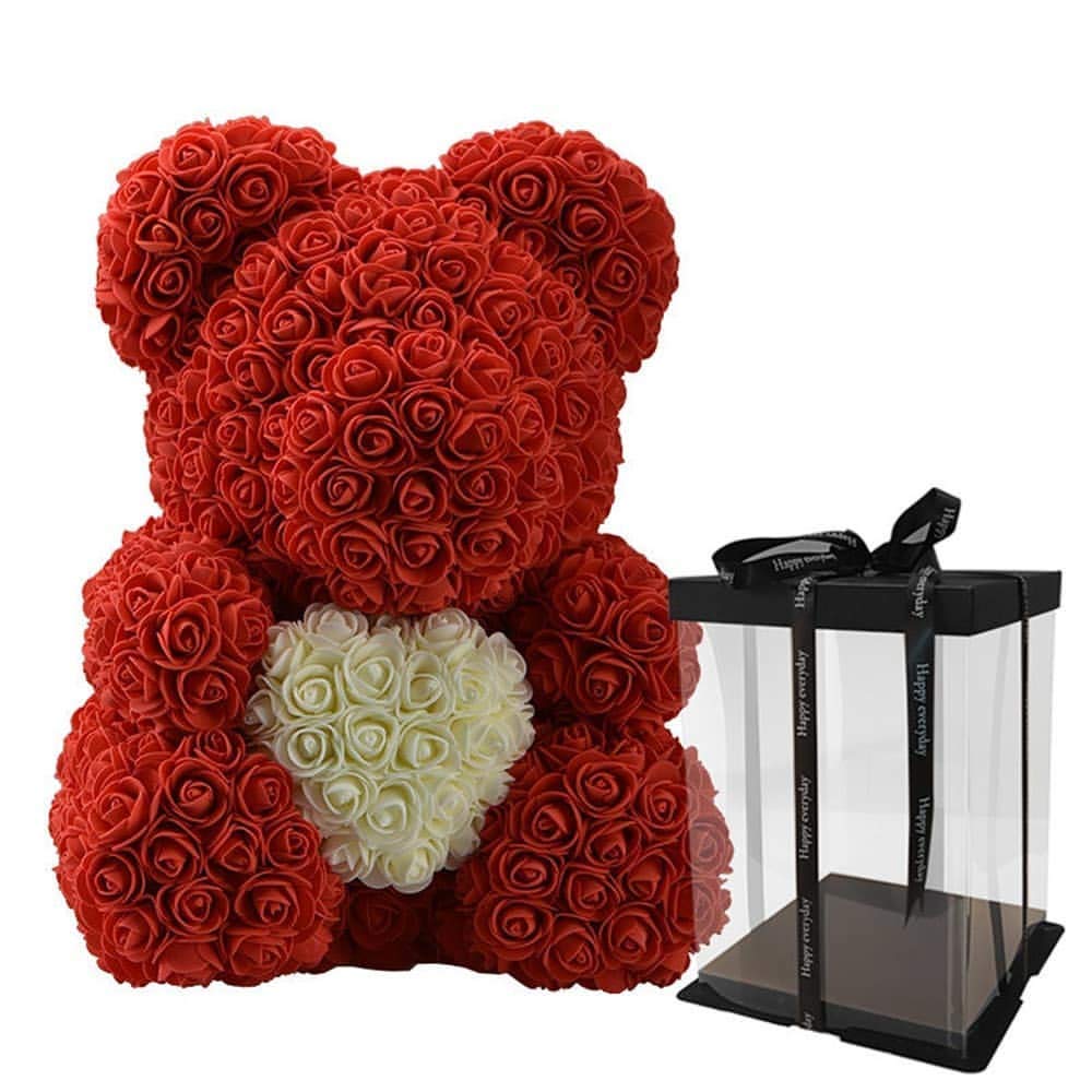 big rose teddy bear