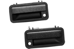 GLEDEWEN Metal Exterior Door Handle, Compatible with 1988-2001 Chevy K1500 K2500 K3500 C1500 C2500 C3500, GMC C/K 1500 2500 3500 Pickup Suburban, Tahoe, Yukon, Cadillac, Outside Front Right & Left, Metal Lever