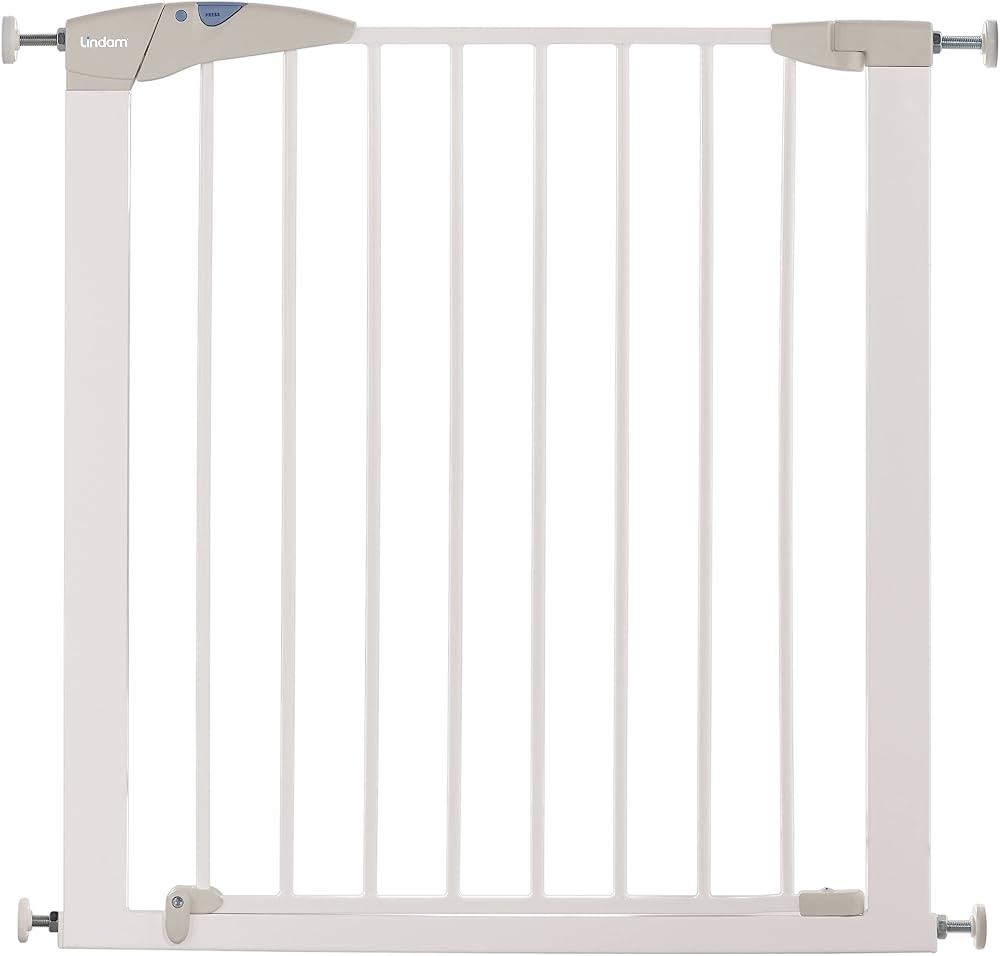 Munchkin Lindam Sure Shut Axis Stair Gate 76-82cm White Pressure Fit