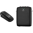 WinBridge Wireles Voice Amplifier with Bluetooth Lavalier Lapel Microphone for Teachers,Portable Speaker and Wireless Clip On Microphone System, Mini Megaphone Speaker Mic Set 15W 2600mAh WB005