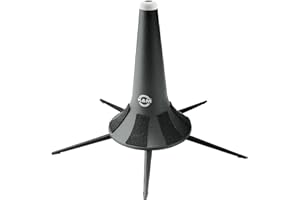 K&M König & Meyer 15240.000.55 Flugelhorn In-Bell 5 Leg Stand - Professional Grade for all Musicians - Lightweight & Compact - Stable Secure Base - German Made - Black