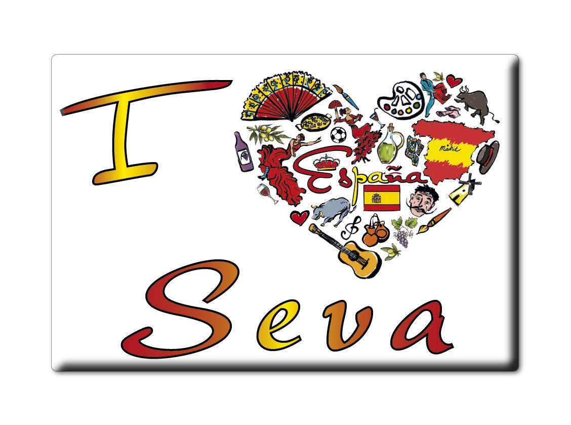 Enjoymagnets SEVA Souvenir IMANES DE Nevera Reino Unido CATALUÑA ...