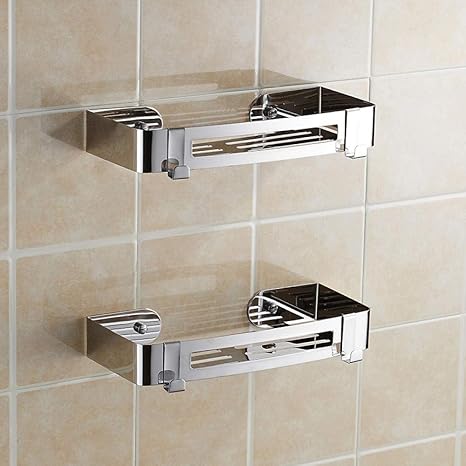 Estante de baño de acero inoxidable Soporte para champú de baño Cesta