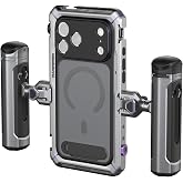 SmallRig Megatron Edition Dual Handheld Video Cage Kit for iPhone 17 Pro Max, Wireless Control Handle, Quick Release, Filmmaking &amp; Live Streaming Kit with Case, Rotatable Handles, Lens Backplate-5584